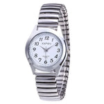 Couples Quartz Wristwatches with Flexible Stretch Bands - Simple Casual Design for Men and Women - Buzzastore
