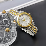 Couples Sun Patterned Quartz Business Watches with Alloy Steel Straps for Men and Women - Buzzastore