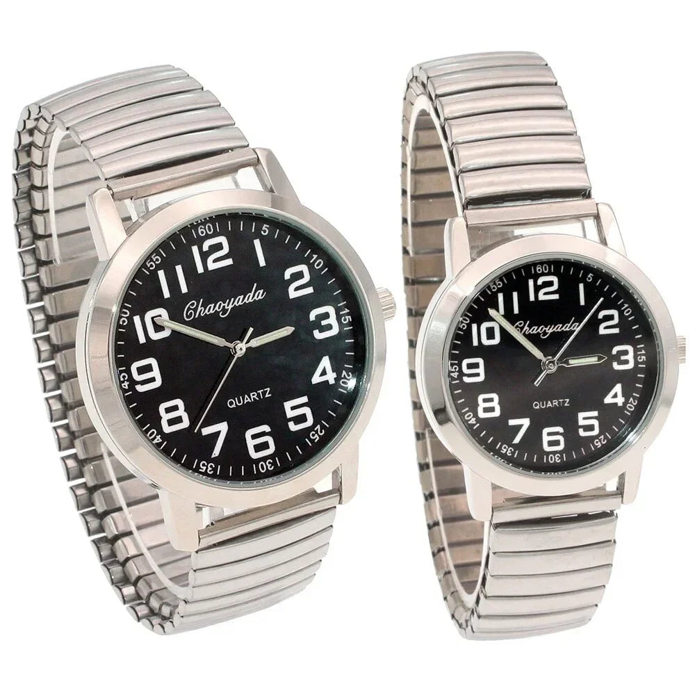 Waterproof Luxury Quartz Watch for Men Women - Stainless Steel Business Clock - Stylish Couple Timepieces - Buzzastore