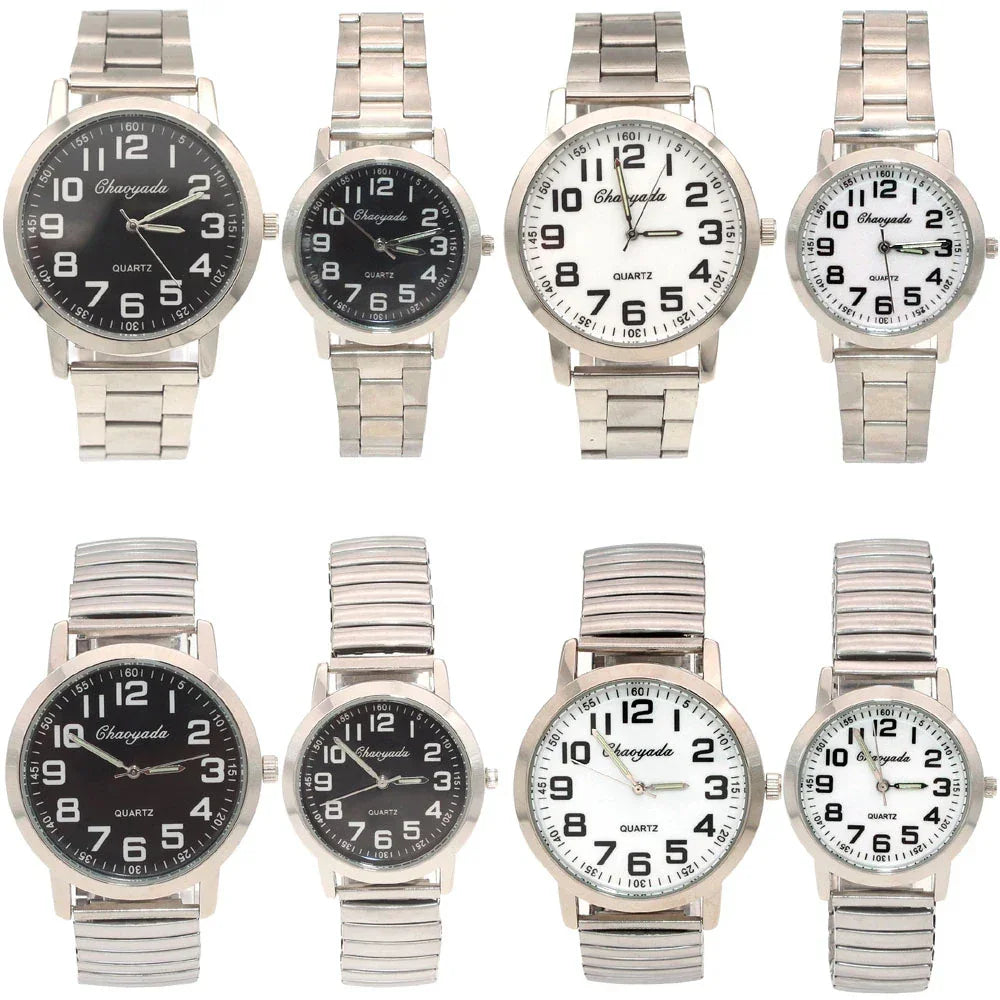 Waterproof Luxury Quartz Watch for Men Women - Stainless Steel Business Clock - Stylish Couple Timepieces - Buzzastore