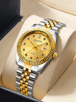 Waterproof Quartz Watch for Couples Stylish Mens and Womens Fashion Timepiece - Buzzastore