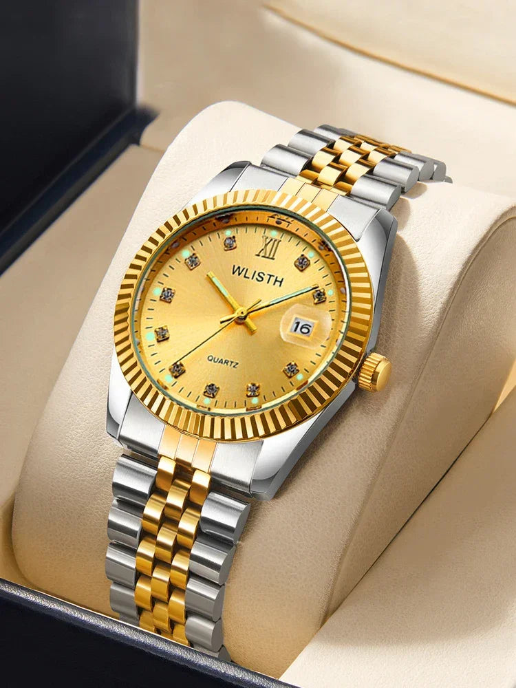 Waterproof Quartz Watch for Couples Stylish Mens and Womens Fashion Timepiece - Buzzastore