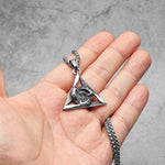 Freemasonry Eye of Light Stainless Steel Pendant Necklace for Men Women - Punk Fashion Jewelry Gift - Buzzastore