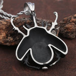 Punk Hip Hop Mechanical Insect Pendant Necklace for Men - Unique Stainless Steel Biker Jewelry - Buzzastore