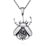 Punk Hip Hop Mechanical Insect Pendant Necklace for Men - Unique Stainless Steel Biker Jewelry - Buzzastore