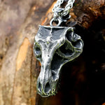 Mens 316L Stainless Steel Skull Pendant Necklace with Black Rope - Retro Fashion Jewelry Gift Free Shipping - Buzzastore