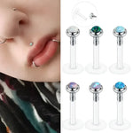 16G Bioplast Labret Lip Rings - Stylish Body Jewelry for Women - Buzzastore