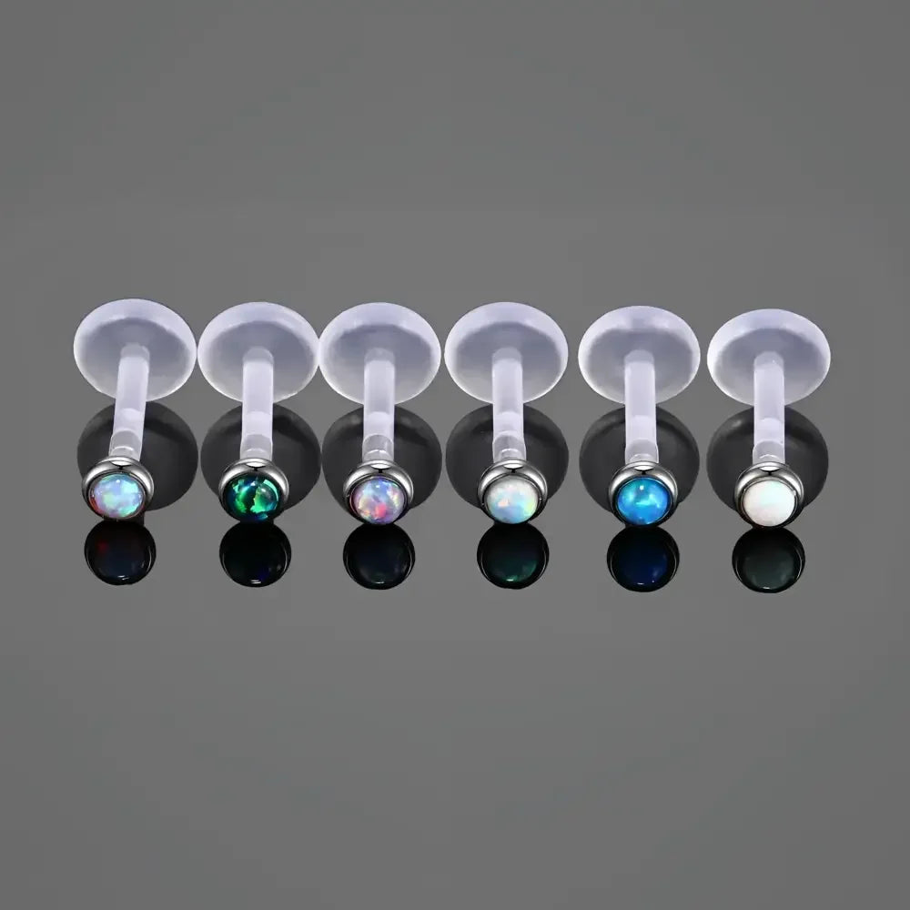 16G Bioplast Labret Lip Rings - Stylish Body Jewelry for Women - Buzzastore