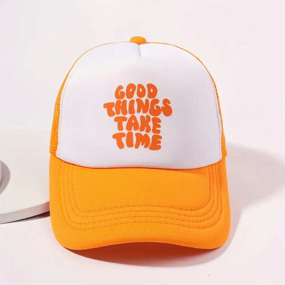Printed Mesh Trucker Hat for Stylish Outdoor Adventures - Buzzastore