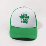 Printed Mesh Trucker Hat for Stylish Outdoor Adventures - Buzzastore