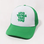 Printed Mesh Trucker Hat for Stylish Outdoor Adventures - Buzzastore