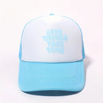Printed Mesh Trucker Hat for Stylish Outdoor Adventures - Buzzastore