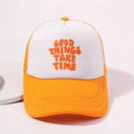 Printed Mesh Trucker Hat for Stylish Outdoor Adventures - Buzzastore