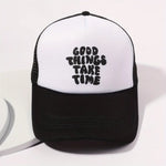 Printed Mesh Trucker Hat for Stylish Outdoor Adventures - Buzzastore