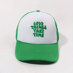 Printed Mesh Trucker Hat for Stylish Outdoor Adventures - Buzzastore