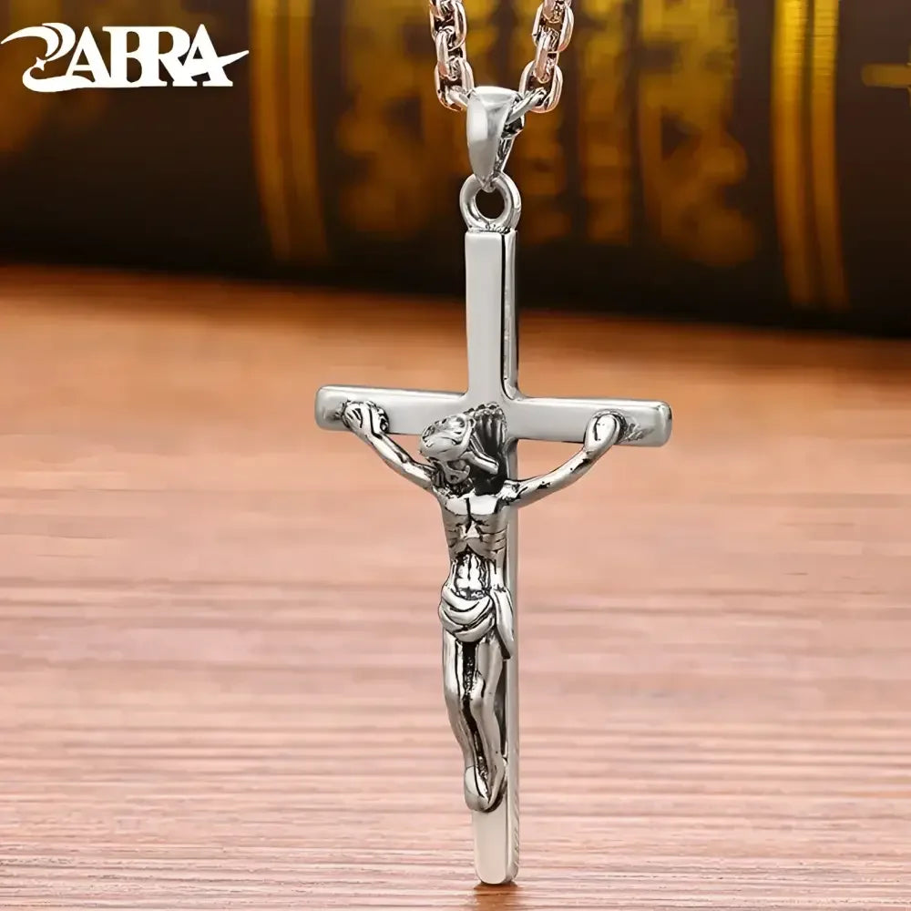 Sterling Silver Jesus Pendant Necklace - Faith-Inspired Jewelry for Men and Women - Buzzastore