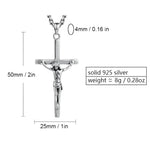 Sterling Silver Jesus Pendant Necklace - Faith-Inspired Jewelry for Men and Women - Buzzastore