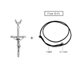 Sterling Silver Jesus Pendant Necklace - Faith-Inspired Jewelry for Men and Women - Buzzastore