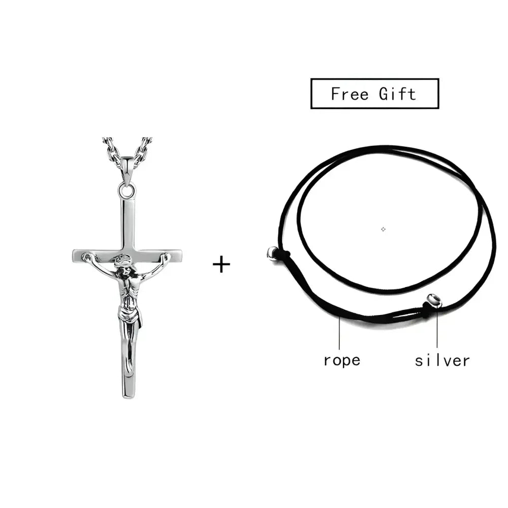 Sterling Silver Jesus Pendant Necklace - Faith-Inspired Jewelry for Men and Women - Buzzastore