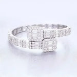 2021 Womens Hip Hop Square Zircon Bangle Bracelet - Stylish Trendy Jewelry - Buzzastore