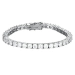 Moissanite Tennis Bracelet in Sterling Silver Elegant and Sparkling Jewelry Piece - Buzzastore