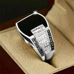 Gold Punk Mens Ring - Classic Fashion Jewelry for Engagement Weddings - Buzzastore