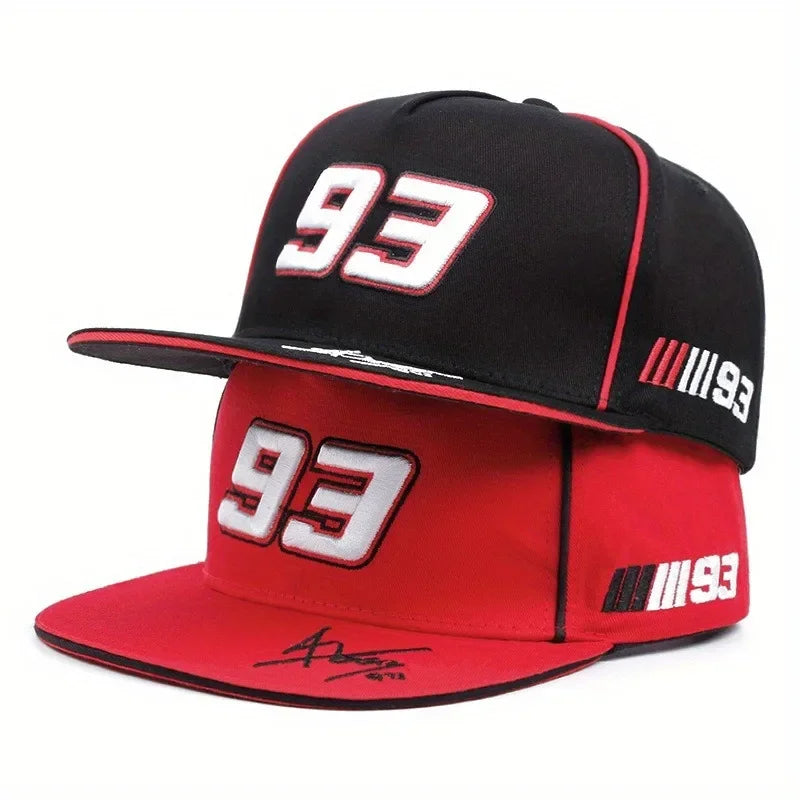 Flat Brimmed Hip-Hop Baseball Caps for Men Women Casual Street Style with 93 Embroidery - Buzzastore