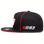Flat Brimmed Hip-Hop Baseball Caps for Men Women Casual Street Style with 93 Embroidery - Buzzastore