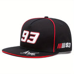 Flat Brimmed Hip-Hop Baseball Caps for Men Women Casual Street Style with 93 Embroidery - Buzzastore