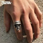 Sterling Silver Punk Beard Ring for Men - Unique Accessories - Buzzastore