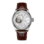 Reef Tiger Rose Gold Watch with Brown Leather Strap - Elegant Timepiece for Men - Buzzastore