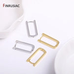 Gold Plated Brass Circle Hoop Earrings for Women - Simple Fashion Jewelry for Parties Gifts - Buzzastore