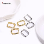 Gold Plated Brass Circle Hoop Earrings for Women - Simple Fashion Jewelry for Parties Gifts - Buzzastore