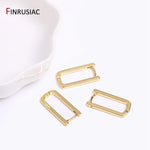 Gold Plated Brass Circle Hoop Earrings for Women - Simple Fashion Jewelry for Parties Gifts - Buzzastore