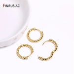 Gold Plated Brass Circle Hoop Earrings for Women - Simple Fashion Jewelry for Parties Gifts - Buzzastore