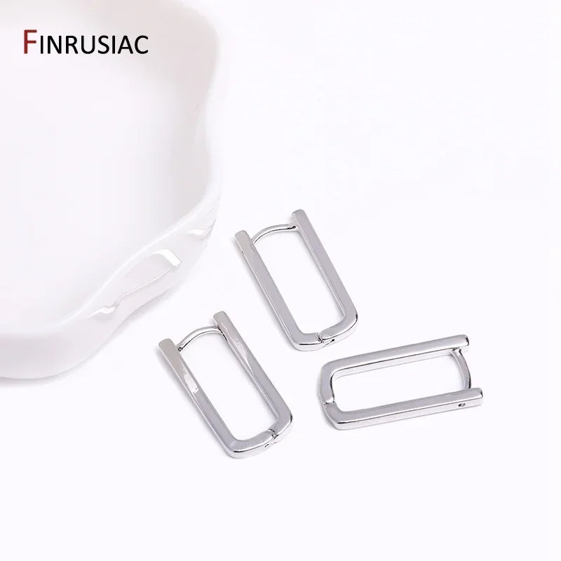 Gold Plated Brass Circle Hoop Earrings for Women - Simple Fashion Jewelry for Parties Gifts - Buzzastore