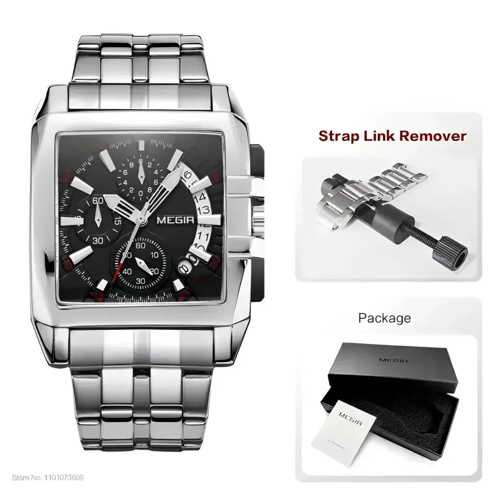 MEGIR Mens Business Quartz Watch - Elegant Timepiece for Professional Style - Buzzastore