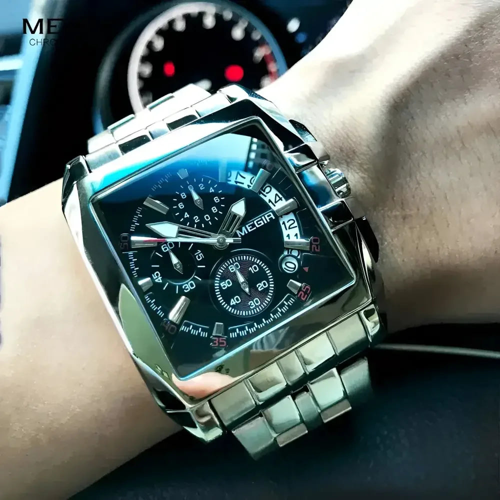 MEGIR Mens Business Quartz Watch - Elegant Timepiece for Professional Style - Buzzastore