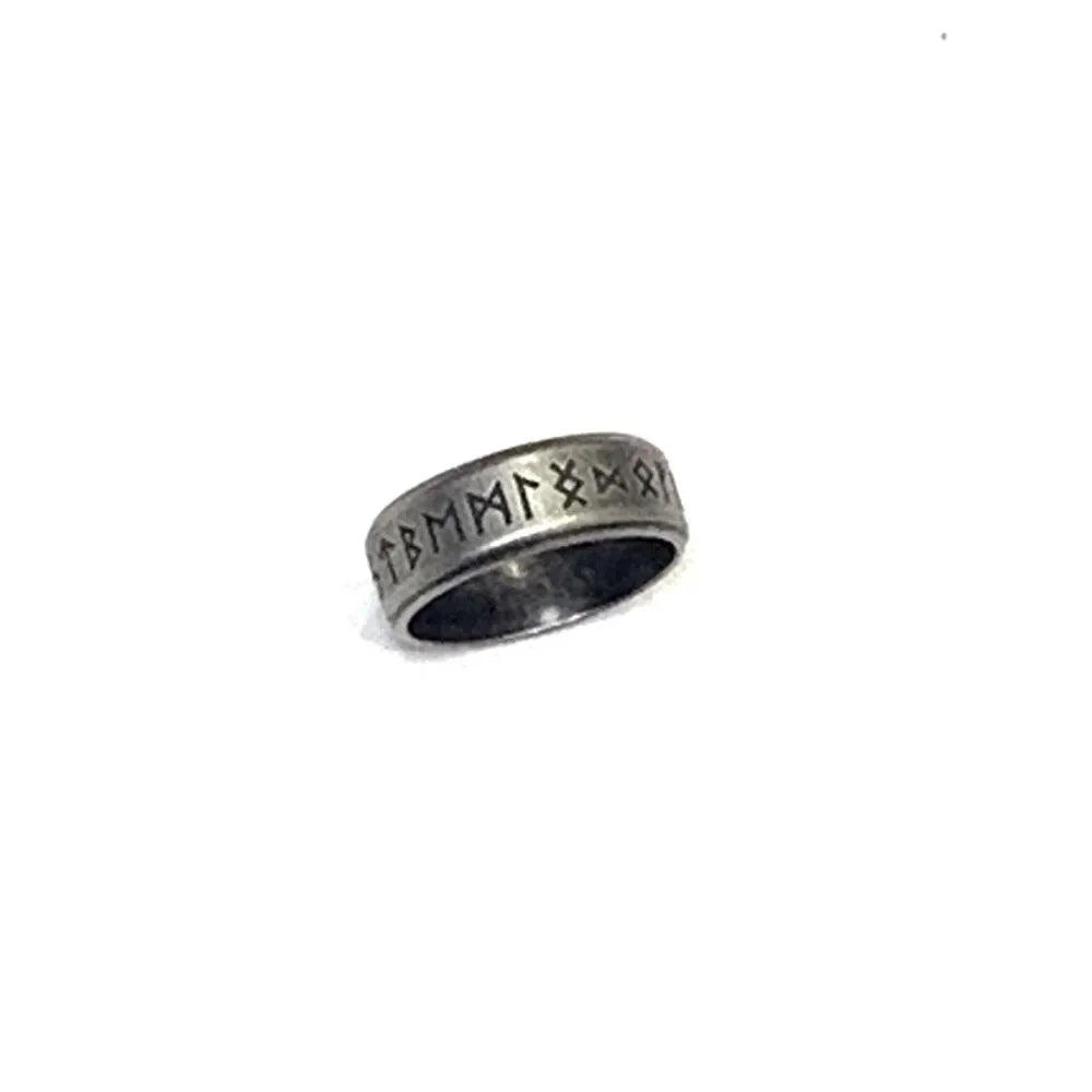 Viking Rune Ring for Men - Retro Punk Fashion Accessory for Parties and Everyday Wear - Buzzastore