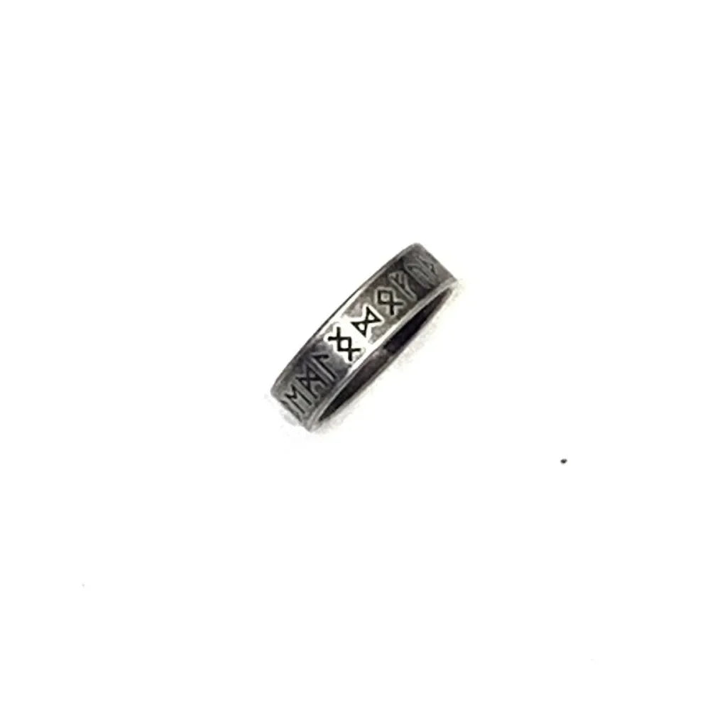 Viking Rune Ring for Men - Retro Punk Fashion Accessory for Parties and Everyday Wear - Buzzastore