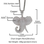 Copper Hip Hop Animal Pendant Necklace by KeloKang Unique Statement Jewelry - Buzzastore