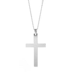 Punk Flame Cross Pendant Chain Necklace for Men Women - Long Hip Hop Gothic Jewelry Gift - Buzzastore