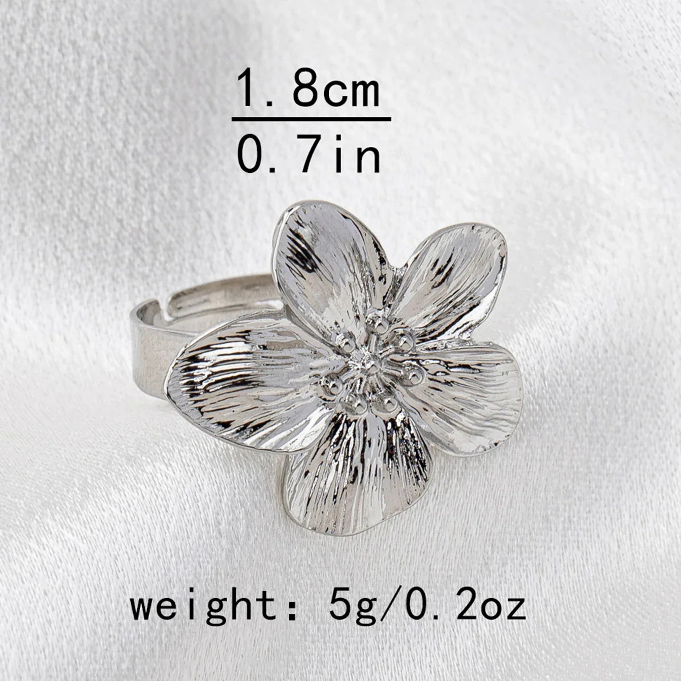 Adjustable Flower Metal Ring for Women Perfect for Daily Wear Vacations - Buzzastore