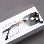 Photochromic Mens Driving Glasses - Ultra-Light Anti Blue Light Slim Frame Chameleon Sunglasses - Buzzastore