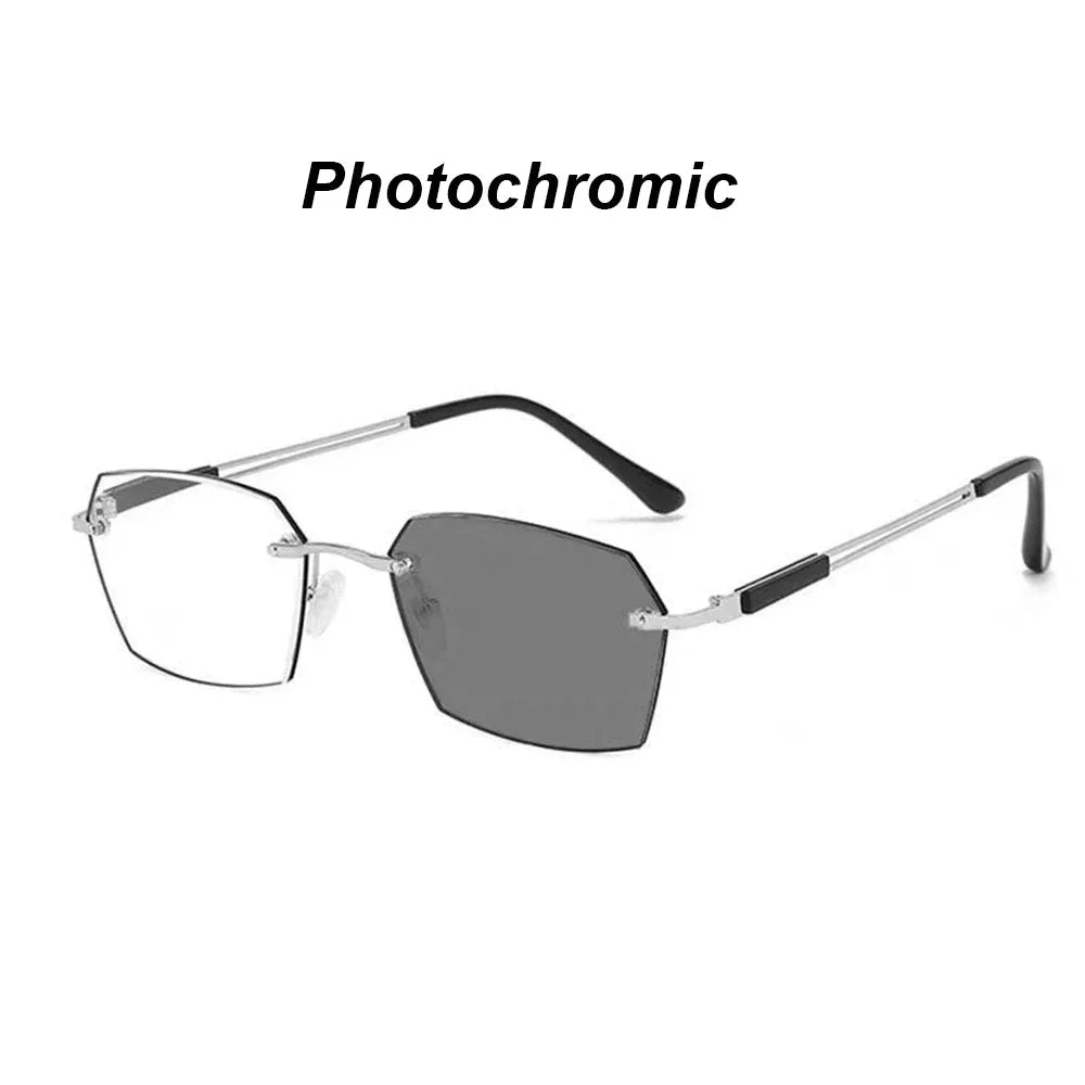 Photochromic Mens Driving Glasses - Ultra-Light Anti Blue Light Slim Frame Chameleon Sunglasses - Buzzastore