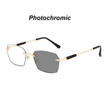 Photochromic Mens Driving Glasses - Ultra-Light Anti Blue Light Slim Frame Chameleon Sunglasses - Buzzastore