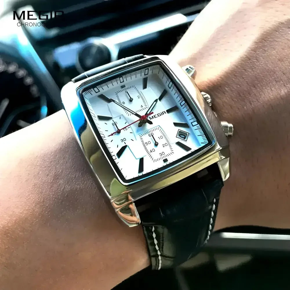 Multifunctional Mens Casual Watch - Megir 2028G Stylish Timepiece - Buzzastore