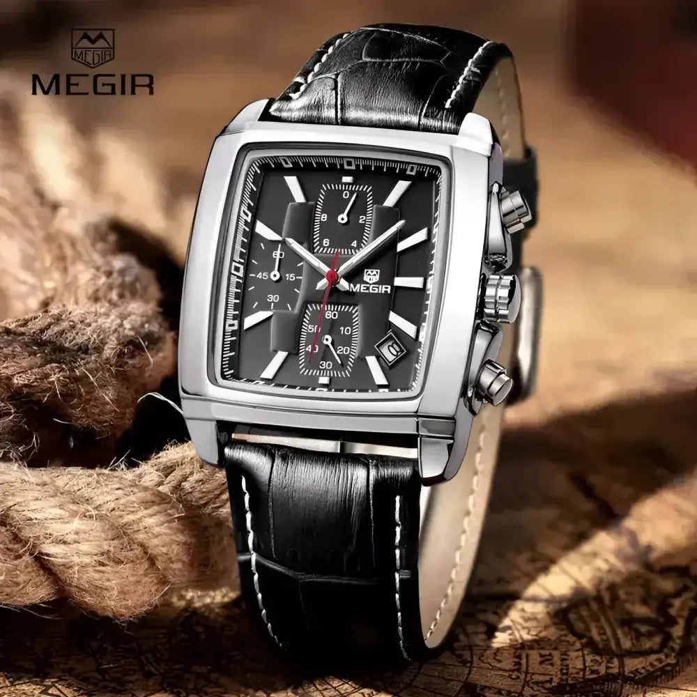 Multifunctional Mens Casual Watch - Megir 2028G Stylish Timepiece - Buzzastore