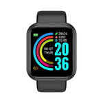 Bluetooth Smart Watch for Fitness Sleep Monitoring - Stylish Wristwatch for Men Women with Music Player - Buzzastore