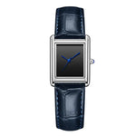 Waterproof Quartz Couple Watches with Leather Straps - Stylish Square Design for Men and Women - Buzzastore